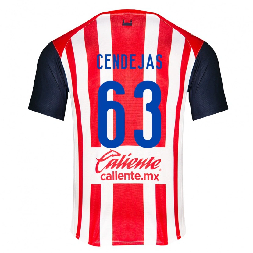 Danxen Heren Matías Cendejas #63 Rood Zwart Wit Thuisshirt Thuistenue 2026/27 T-Shirt België