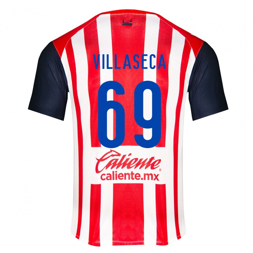 Danxen Heren Daniel Villaseca #69 Rood Zwart Wit Thuisshirt Thuistenue 2026/27 T-Shirt België