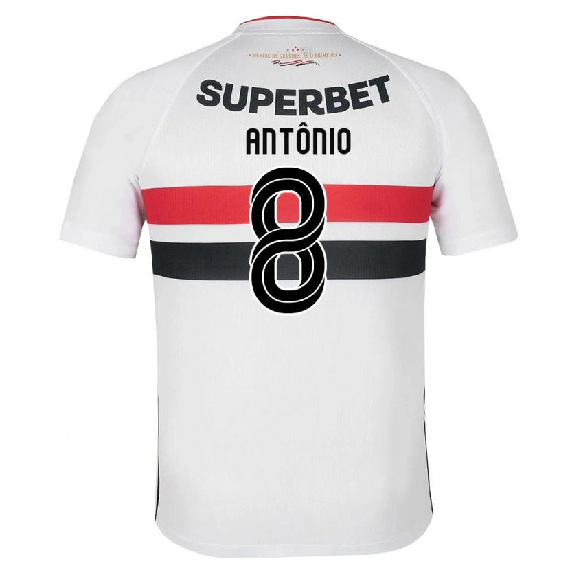 Danxen Heren Marcos Antônio #8 Wit Rood Zwart Thuisshirt Thuistenue 2026/27 T-Shirt België