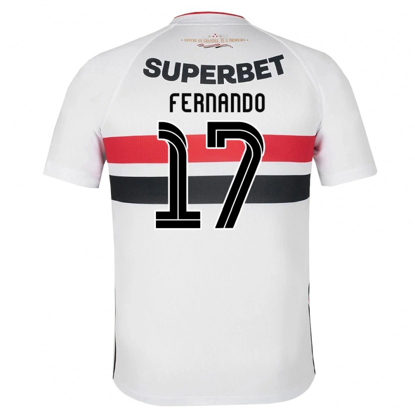 Danxen Heren Luiz Fernando #17 Wit Rood Zwart Thuisshirt Thuistenue 2026/27 T-Shirt België
