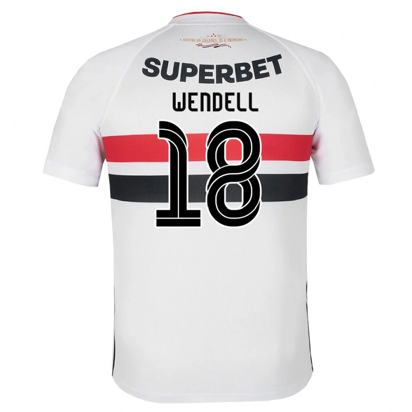 Danxen Heren Wendell Nascimento Borges #18 Wit Rood Zwart Thuisshirt Thuistenue 2026/27 T-Shirt België