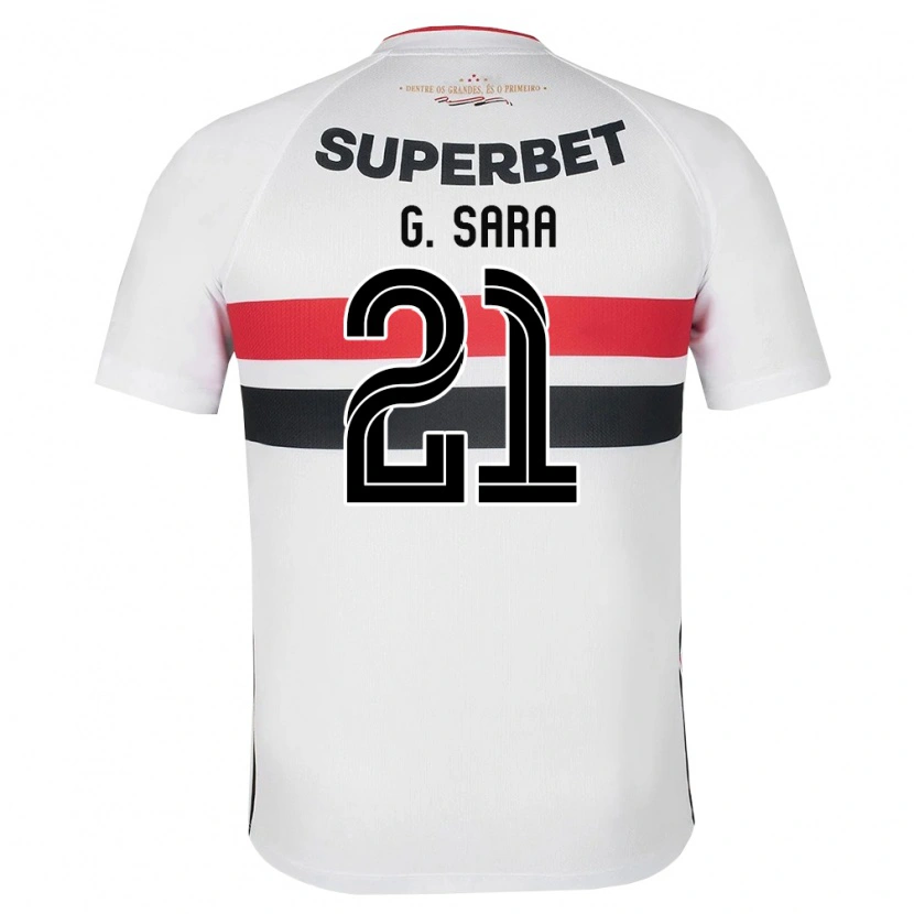 Danxen Heren Gabriel Sara #21 Wit Rood Zwart Thuisshirt Thuistenue 2026/27 T-Shirt België