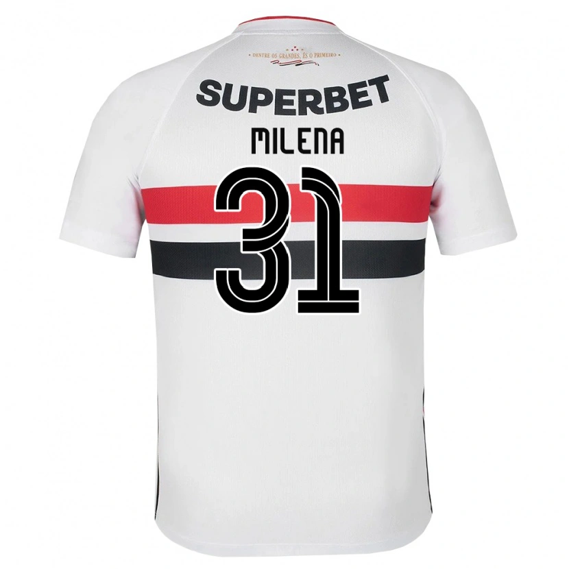 Danxen Heren Milena #31 Wit Rood Zwart Thuisshirt Thuistenue 2026/27 T-Shirt België
