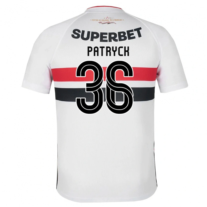 Danxen Heren Patryck #36 Wit Rood Zwart Thuisshirt Thuistenue 2026/27 T-Shirt België