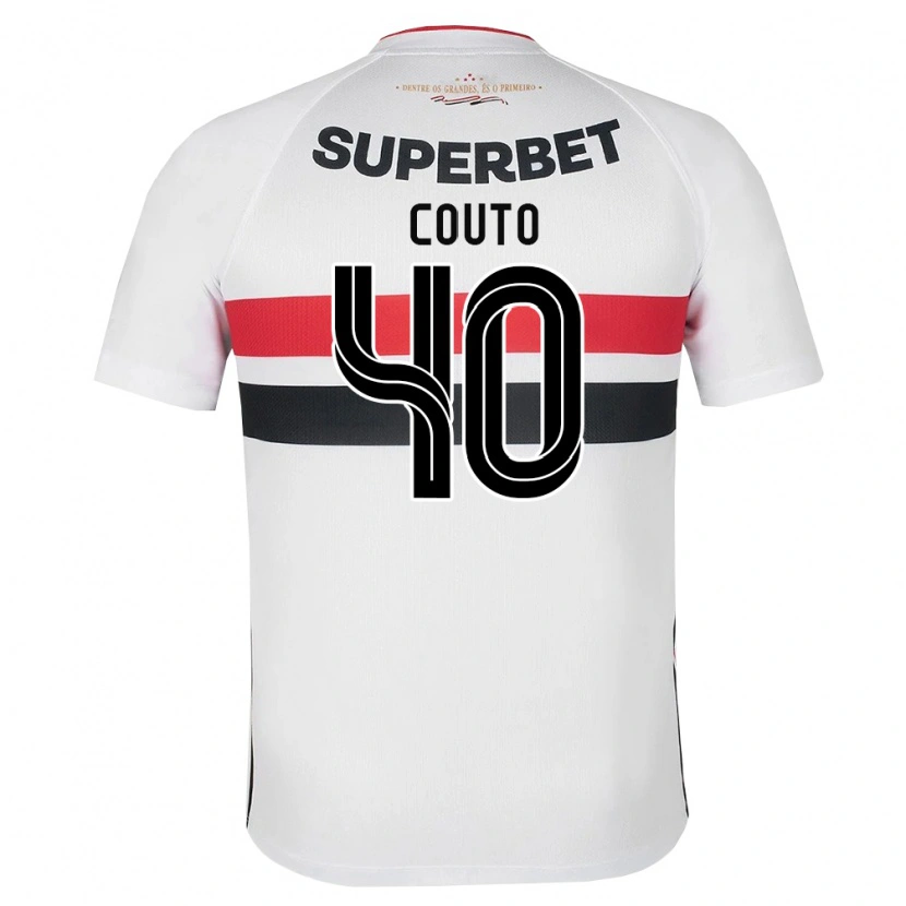 Danxen Heren Thiago Couto #40 Wit Rood Zwart Thuisshirt Thuistenue 2026/27 T-Shirt België