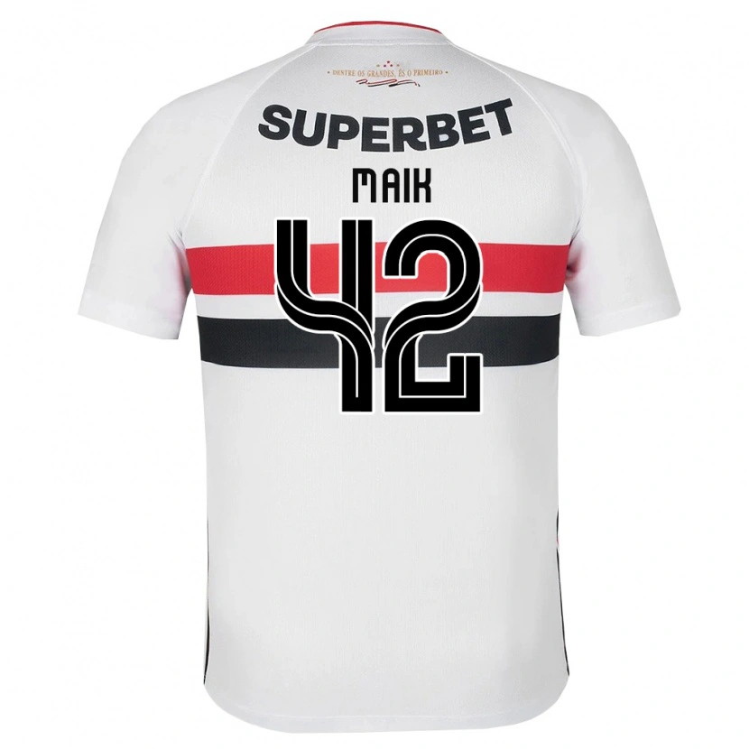 Danxen Heren Maik Gomes Viegas #42 Wit Rood Zwart Thuisshirt Thuistenue 2026/27 T-Shirt België