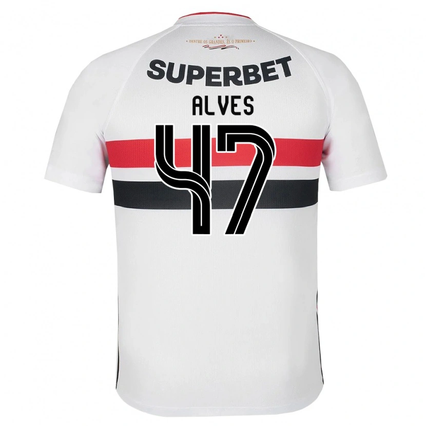 Danxen Heren Matheus Alves #47 Wit Rood Zwart Thuisshirt Thuistenue 2026/27 T-Shirt België