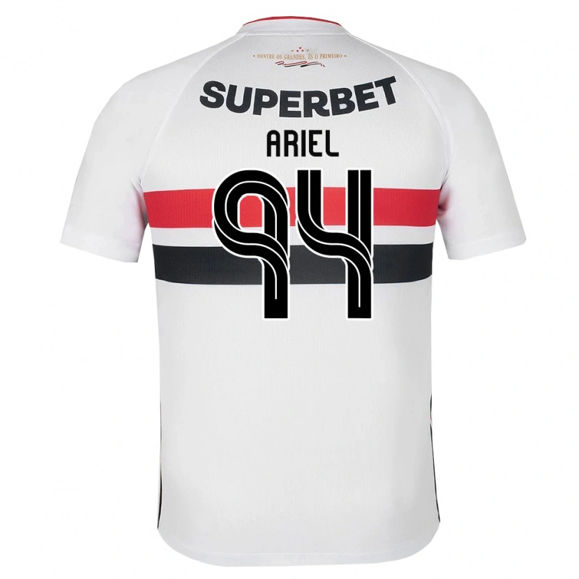 Danxen Heren Ariel #94 Wit Rood Zwart Thuisshirt Thuistenue 2026/27 T-Shirt België