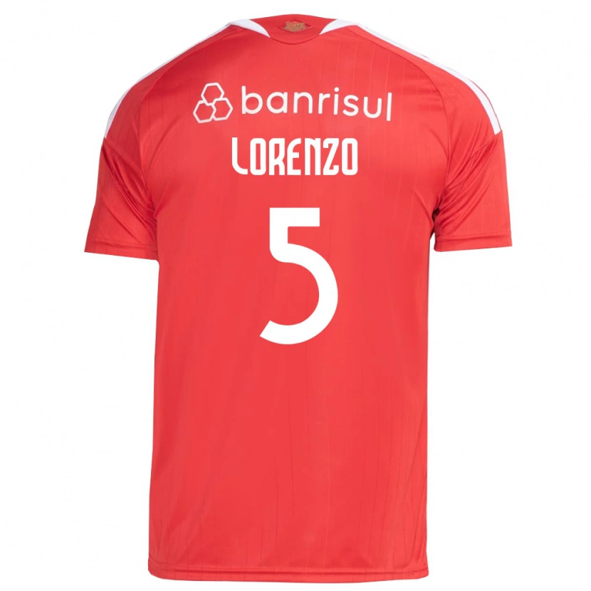 Danxen Heren Lorenzo Farias Vaghetti #5 Rood Wit Thuisshirt Thuistenue 2026/27 T-Shirt België