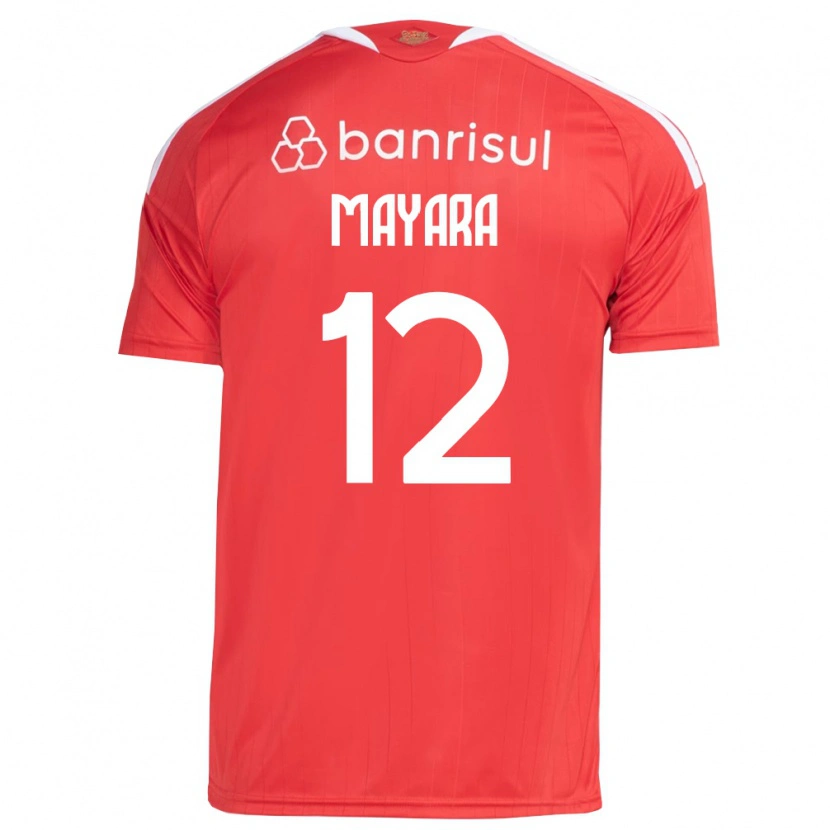 Danxen Heren Mayara #12 Rood Wit Thuisshirt Thuistenue 2026/27 T-Shirt België