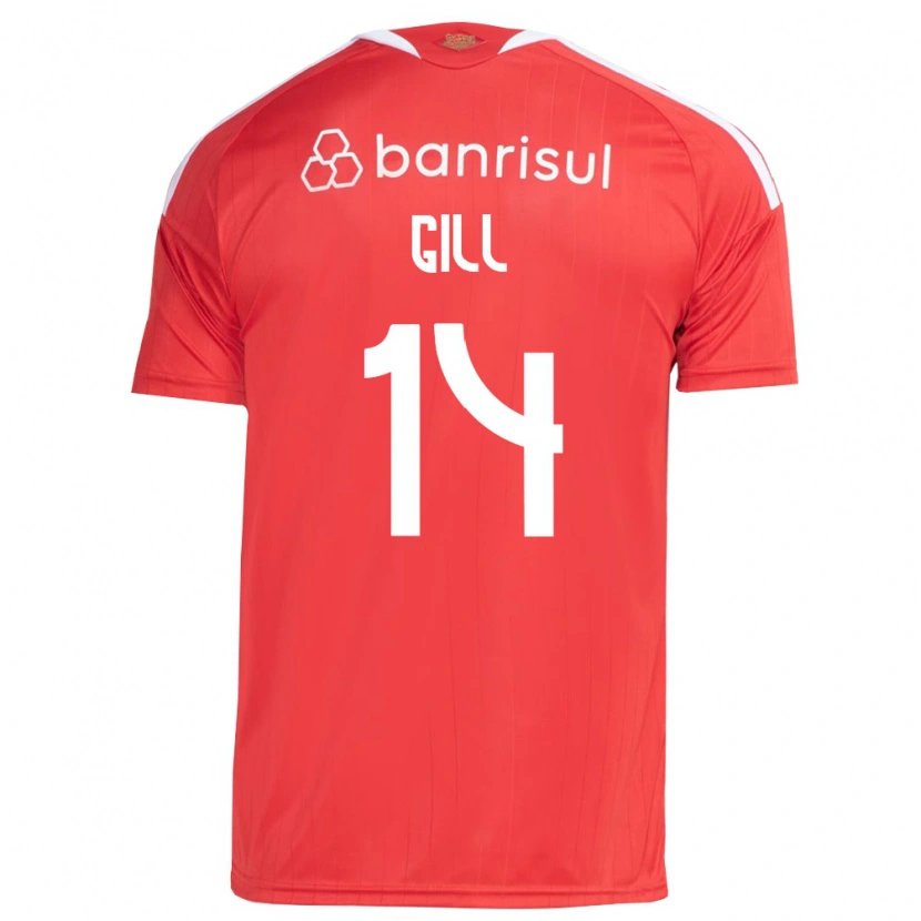 Danxen Heren Antonio Gill #14 Rood Wit Thuisshirt Thuistenue 2026/27 T-Shirt België