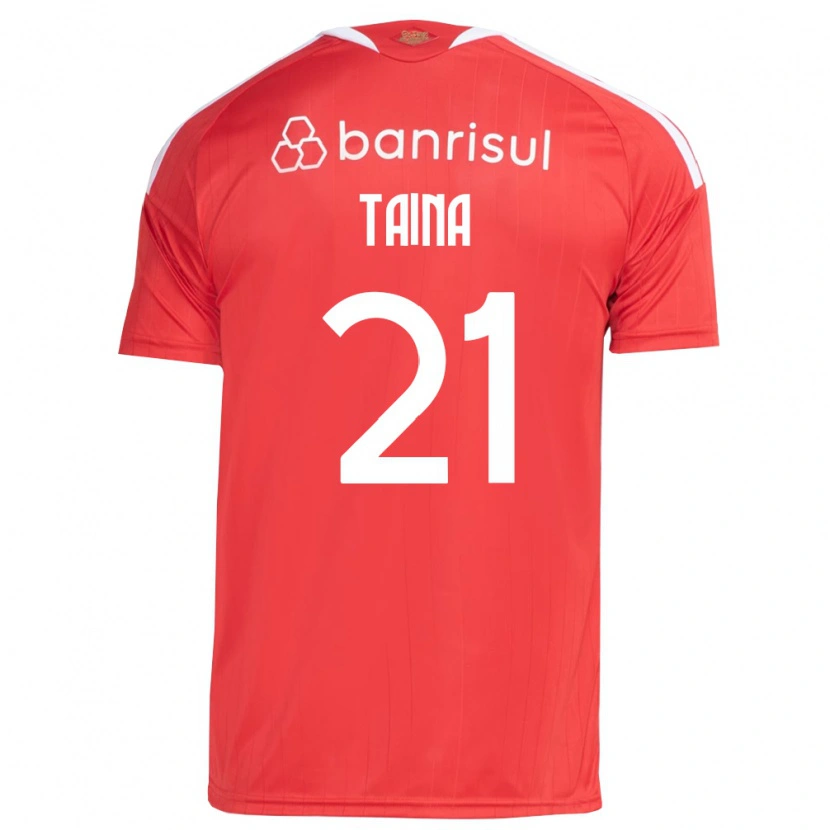 Danxen Heren Taina #21 Rood Wit Thuisshirt Thuistenue 2026/27 T-Shirt België