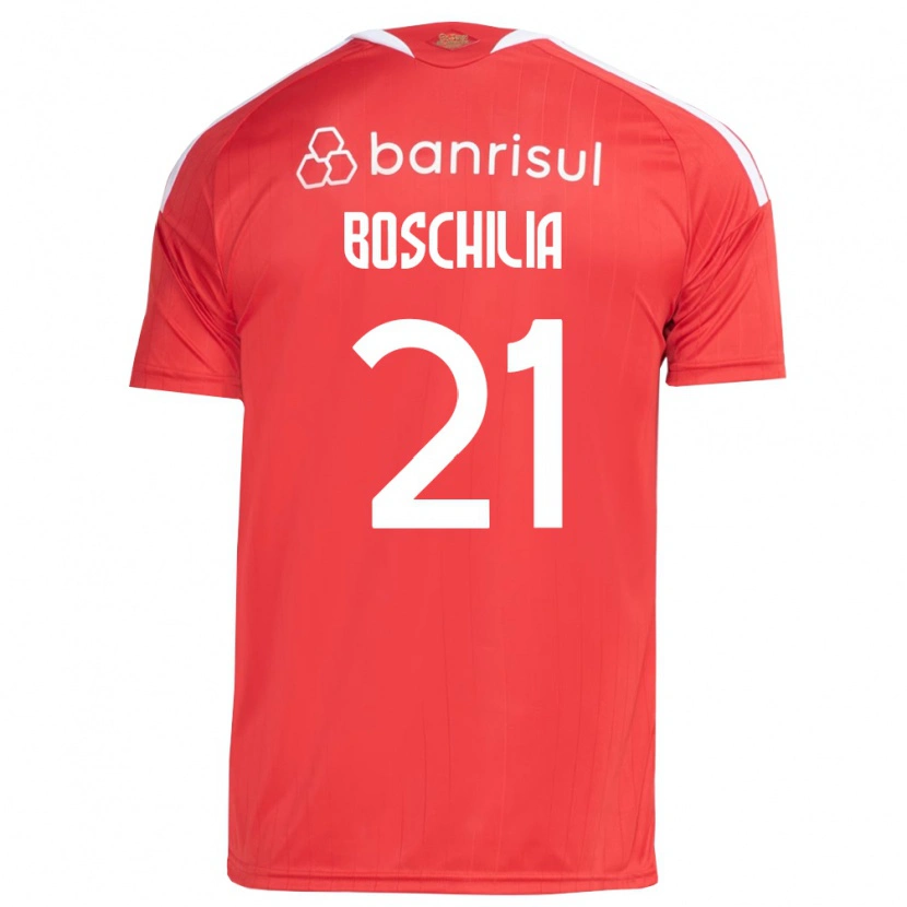 Danxen Heren Gabriel Boschilia #21 Rood Wit Thuisshirt Thuistenue 2026/27 T-Shirt België