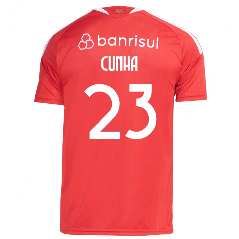 Danxen Heren Matheus Cunha #23 Rood Wit Thuisshirt Thuistenue 2026/27 T-Shirt België