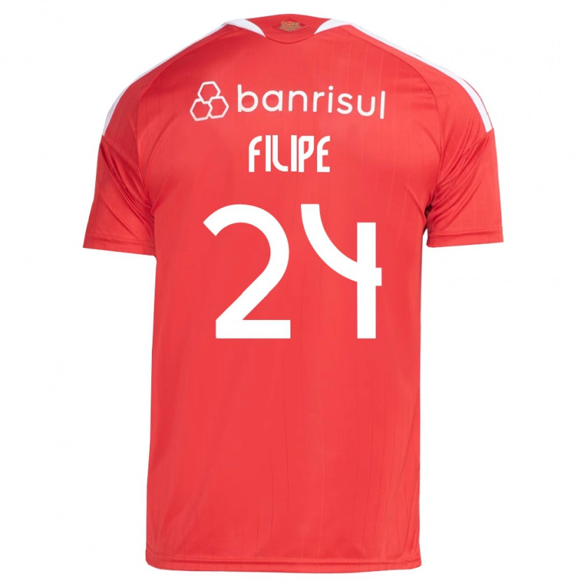 Danxen Heren Filipe Sírio #24 Rood Wit Thuisshirt Thuistenue 2026/27 T-Shirt België