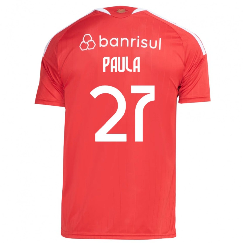 Danxen Heren Paulinho Paula #27 Rood Wit Thuisshirt Thuistenue 2026/27 T-Shirt België