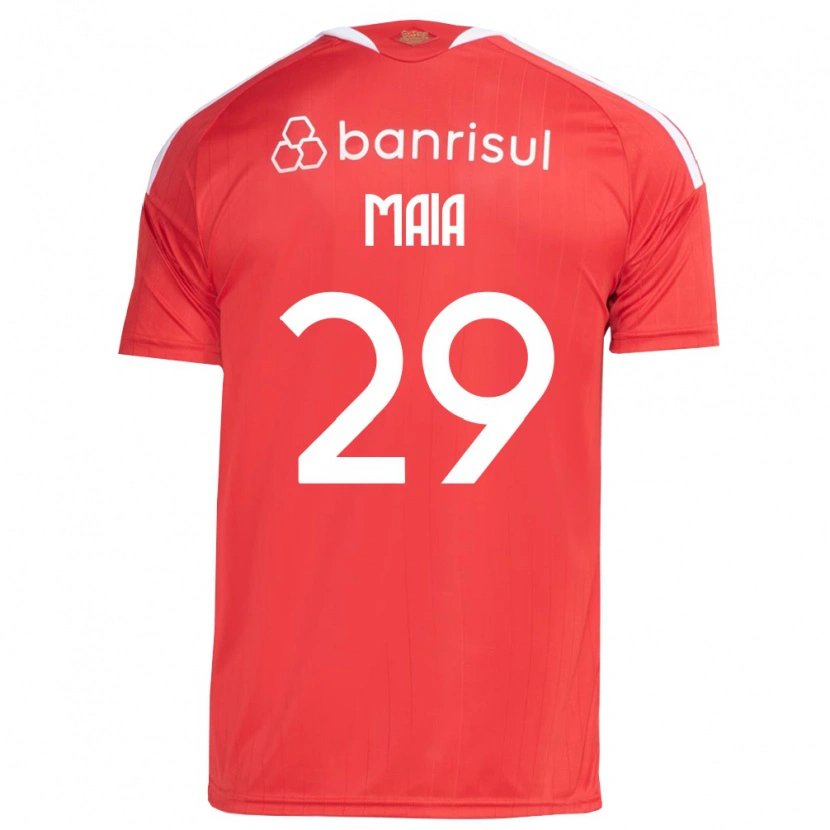Danxen Heren Thiago Maia #29 Rood Wit Thuisshirt Thuistenue 2026/27 T-Shirt België