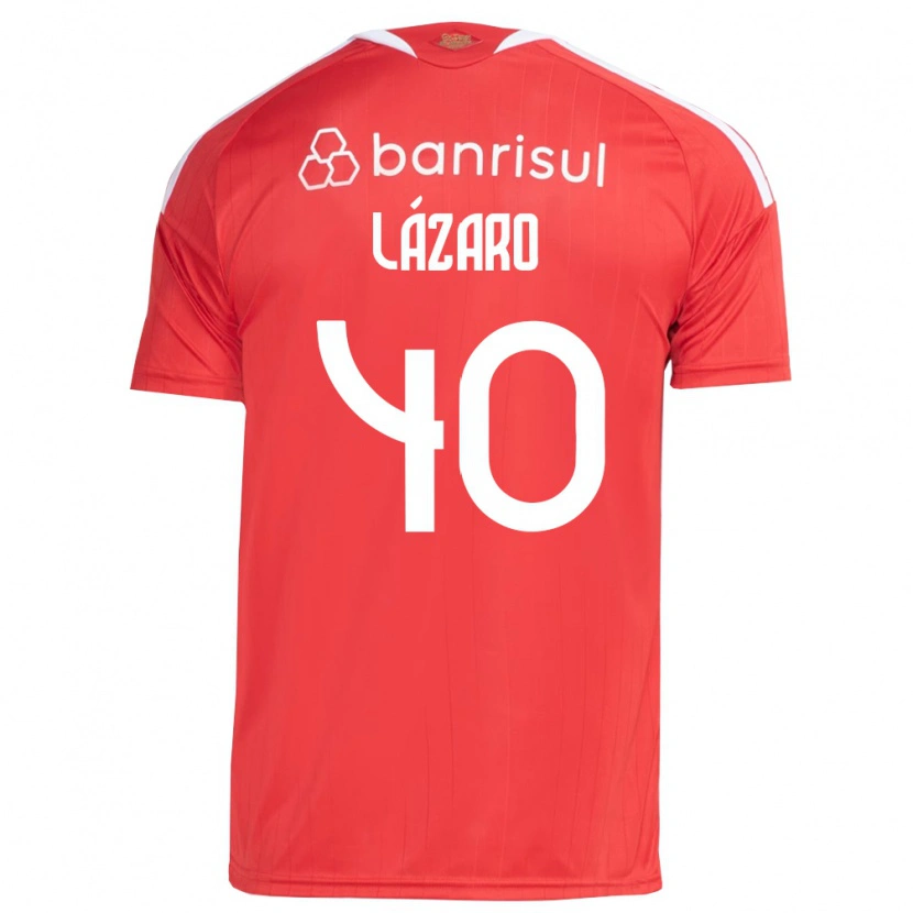 Danxen Heren Lázaro Gonçalves Do Nascimento Junior #40 Rood Wit Thuisshirt Thuistenue 2026/27 T-Shirt België