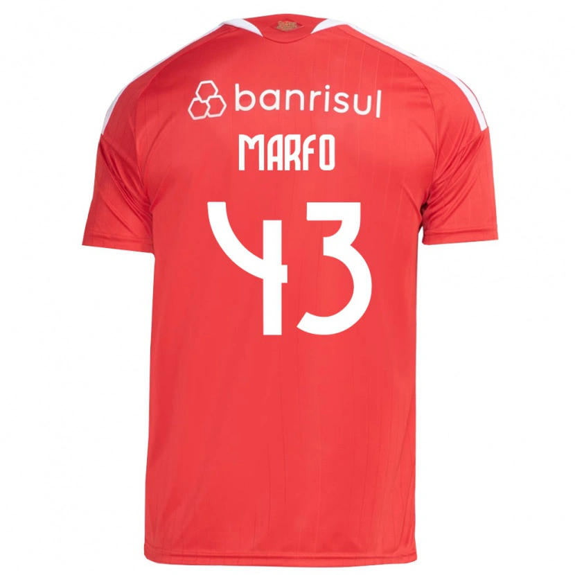 Danxen Heren Denis Marfo #43 Rood Wit Thuisshirt Thuistenue 2026/27 T-Shirt België