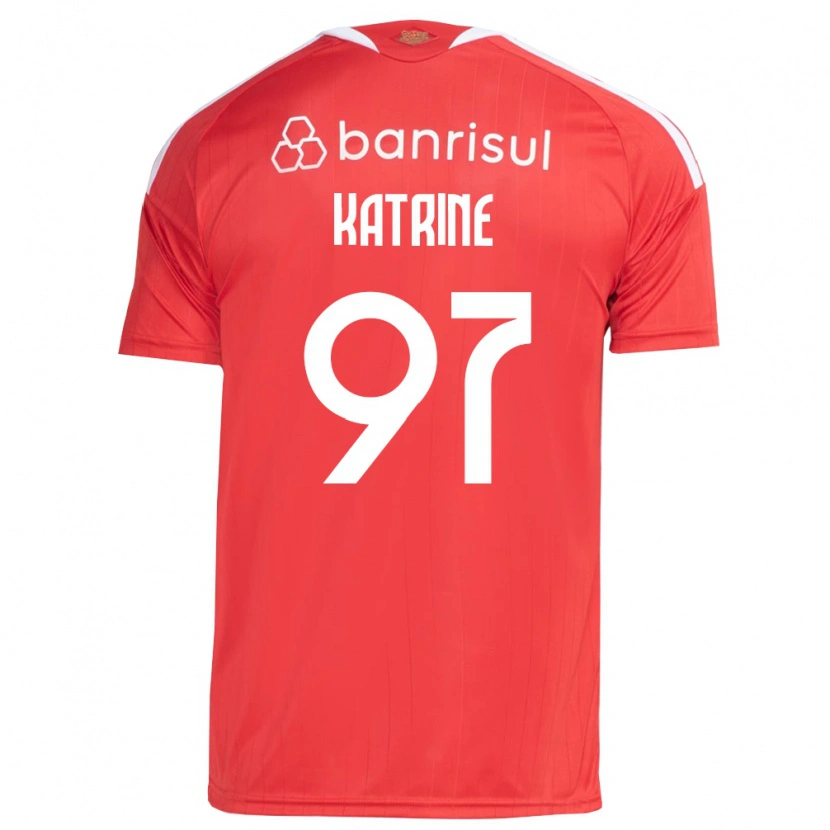 Danxen Heren Katrine #97 Rood Wit Thuisshirt Thuistenue 2026/27 T-Shirt België