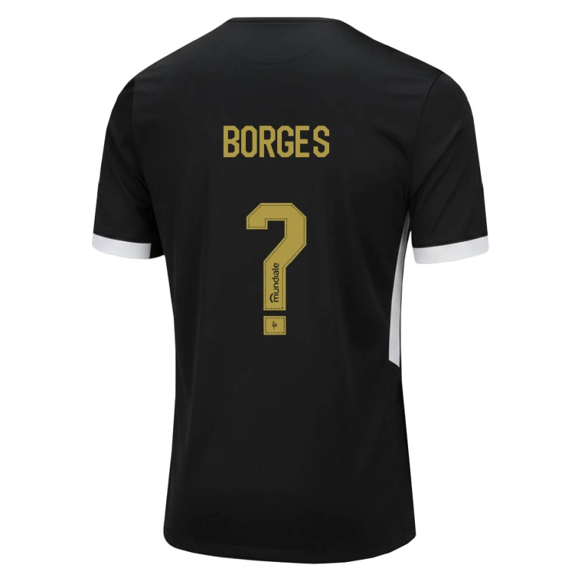 Danxen Heren Leo Borges #0 Zwart Wit Geel Thuisshirt Thuistenue 2026/27 T-Shirt België