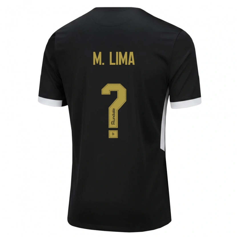 Danxen Heren Matheus Lima #0 Zwart Wit Geel Thuisshirt Thuistenue 2026/27 T-Shirt België