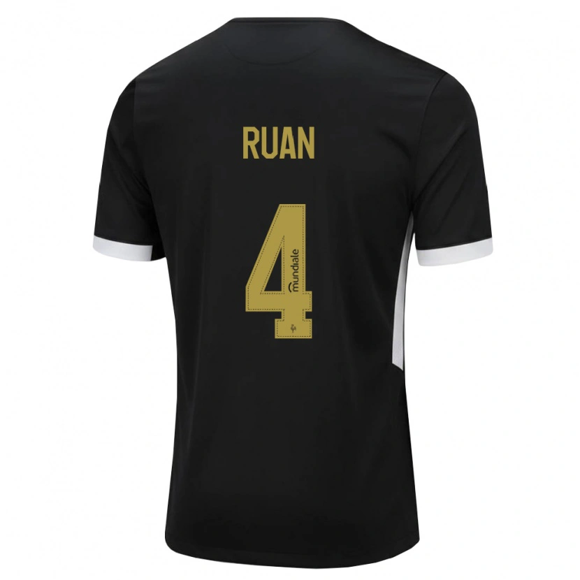 Danxen Heren Ruan Tressoldi Netto #4 Zwart Wit Geel Thuisshirt Thuistenue 2026/27 T-Shirt België