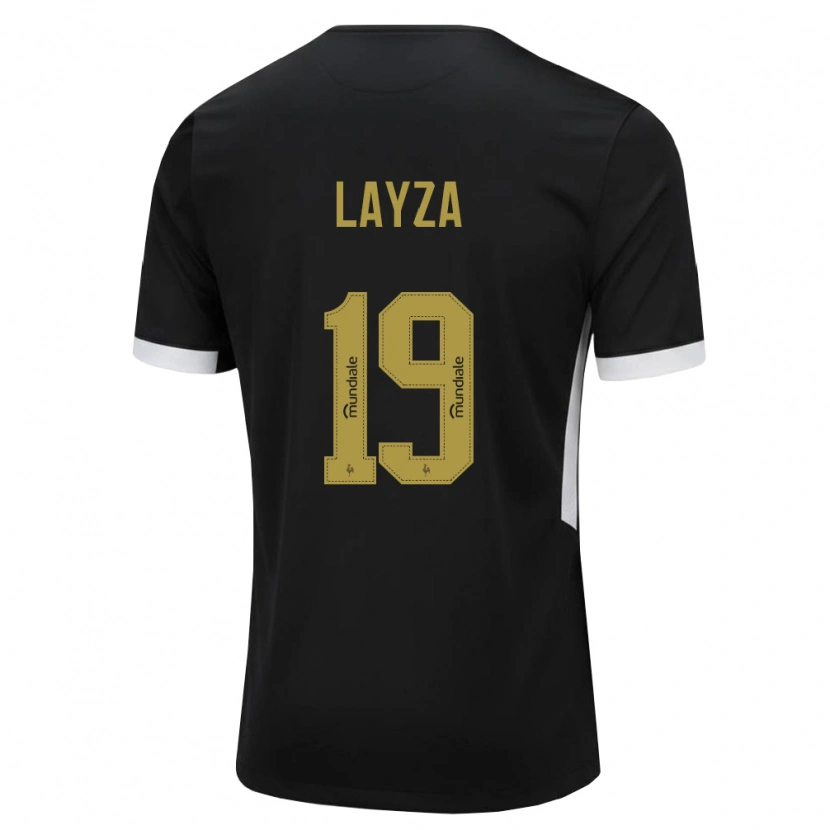 Danxen Heren Layza #19 Zwart Wit Geel Thuisshirt Thuistenue 2026/27 T-Shirt België