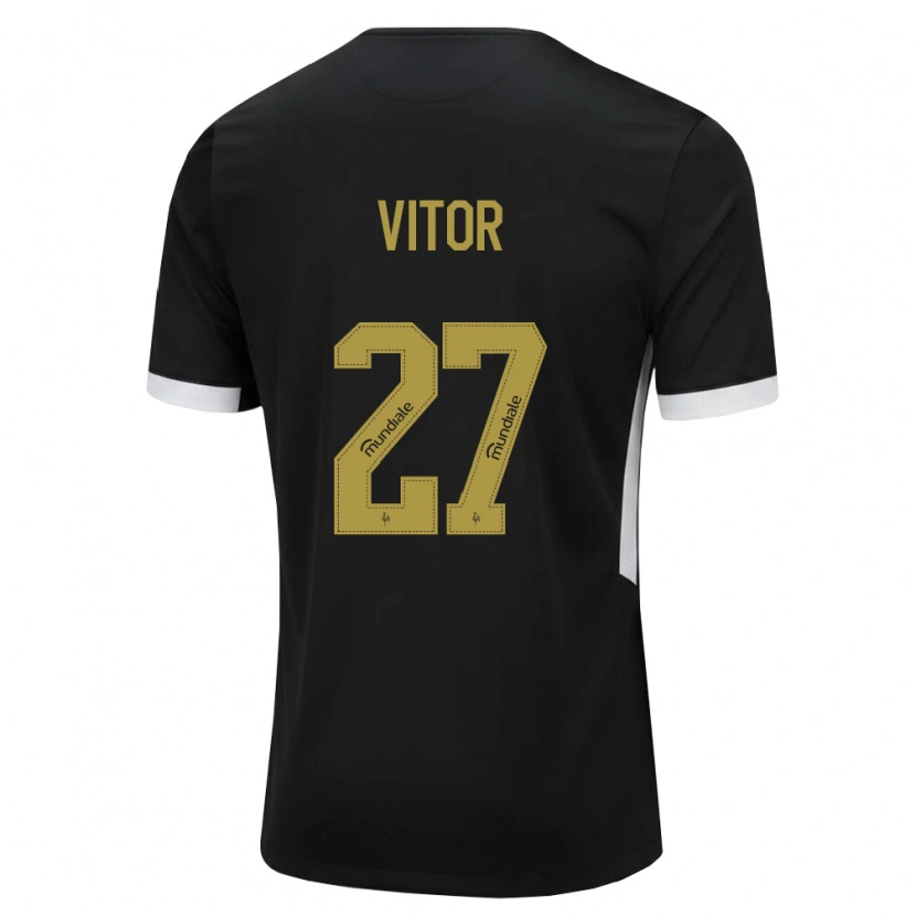 Danxen Heren Paulo Vitor #27 Zwart Wit Geel Thuisshirt Thuistenue 2026/27 T-Shirt België