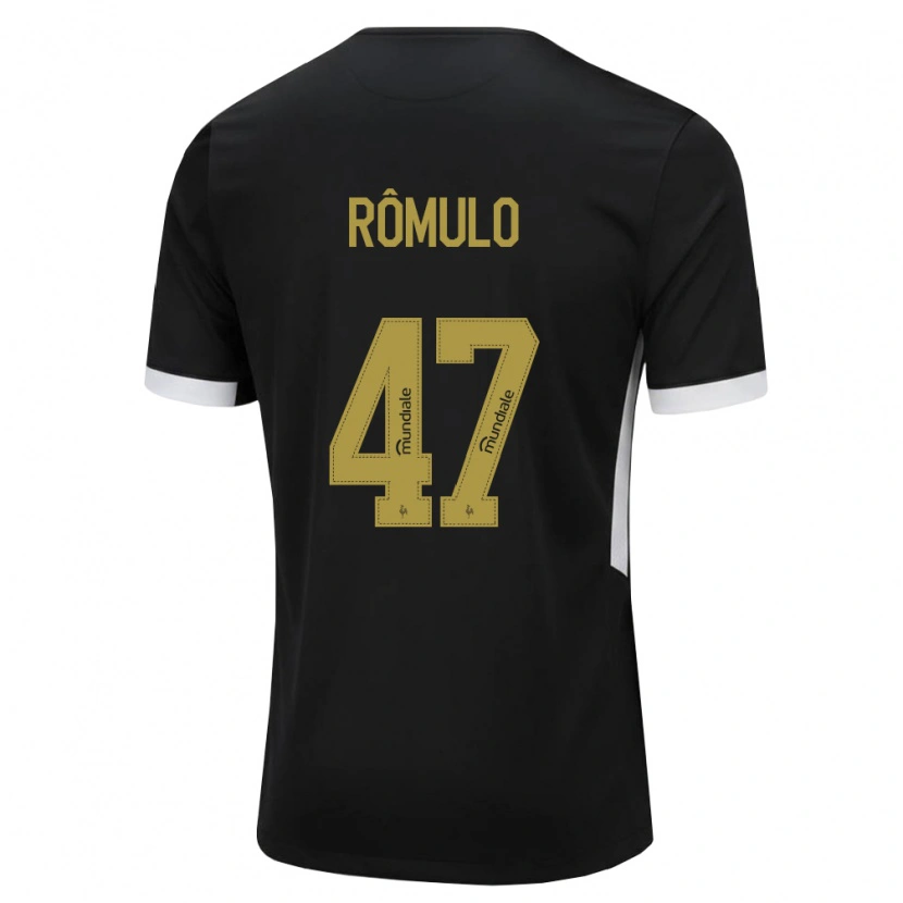 Danxen Heren Rômulo Helberte Pereira Júnior #47 Zwart Wit Geel Thuisshirt Thuistenue 2026/27 T-Shirt België