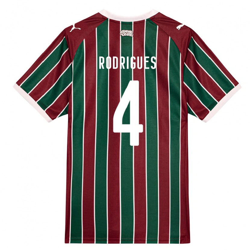 Danxen Heren Nath Rodrigues #4 Groen Bordeaux Rood Wit Thuisshirt Thuistenue 2026/27 T-Shirt België