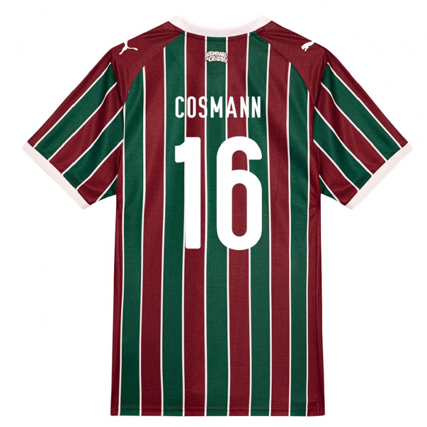Danxen Heren Yasmin Cosmann #16 Groen Bordeaux Rood Wit Thuisshirt Thuistenue 2026/27 T-Shirt België