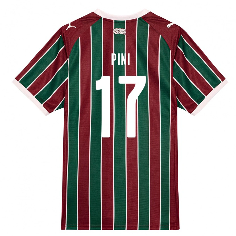 Danxen Heren Camila Pini #17 Groen Bordeaux Rood Wit Thuisshirt Thuistenue 2026/27 T-Shirt België