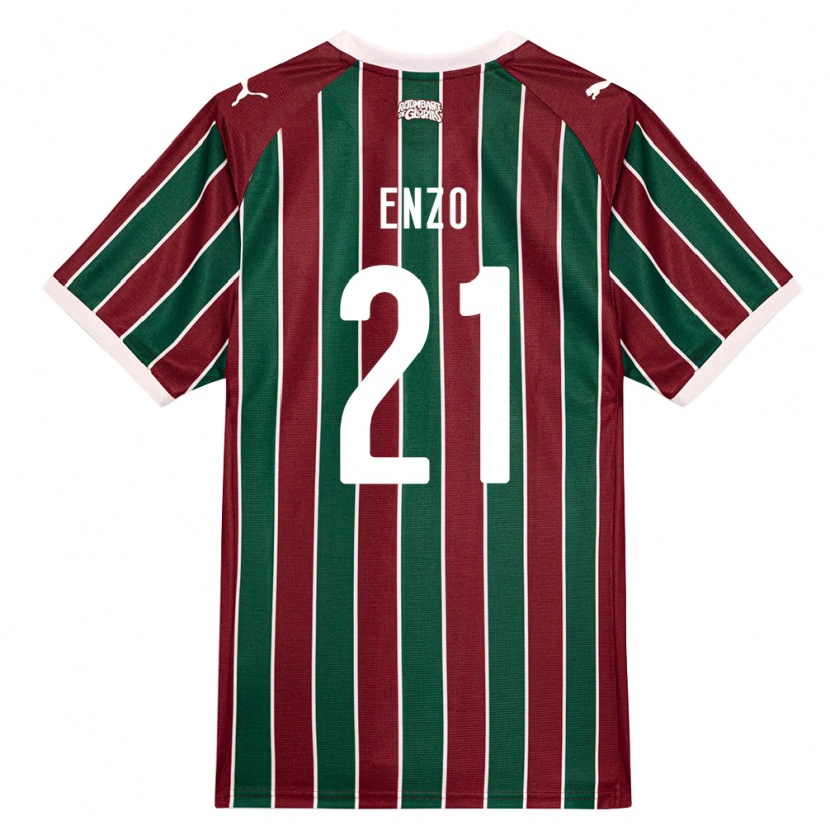 Danxen Heren Enzo Munerato Sene #21 Groen Bordeaux Rood Wit Thuisshirt Thuistenue 2026/27 T-Shirt België