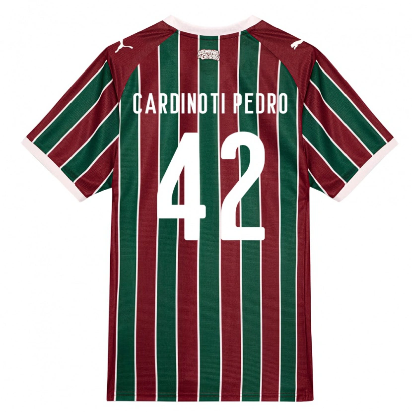 Danxen Heren Jhonny Cardinoti Pedro #42 Groen Bordeaux Rood Wit Thuisshirt Thuistenue 2026/27 T-Shirt België