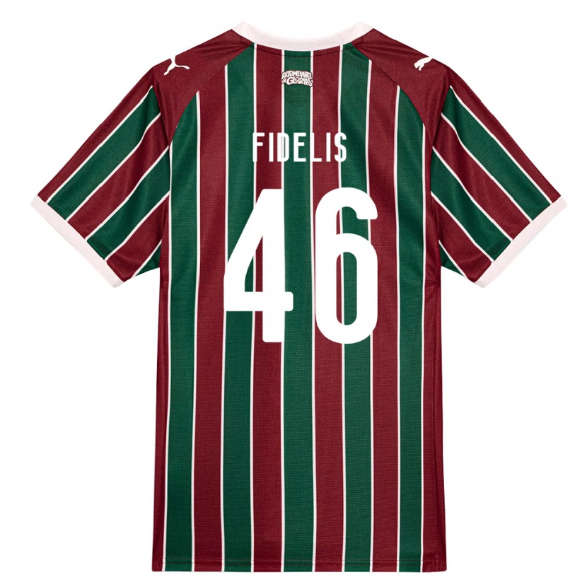 Danxen Heren Julio Fidelis #46 Groen Bordeaux Rood Wit Thuisshirt Thuistenue 2026/27 T-Shirt België