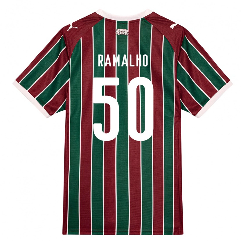 Danxen Heren Gustavo Ramalho #50 Groen Bordeaux Rood Wit Thuisshirt Thuistenue 2026/27 T-Shirt België