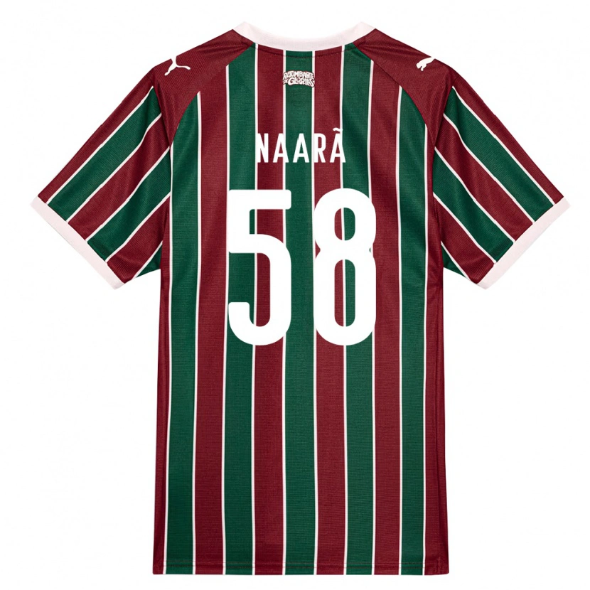 Danxen Heren Naarã Lucas Teixeira Ferreira Dos Santos #58 Groen Bordeaux Rood Wit Thuisshirt Thuistenue 2026/27 T-Shirt België