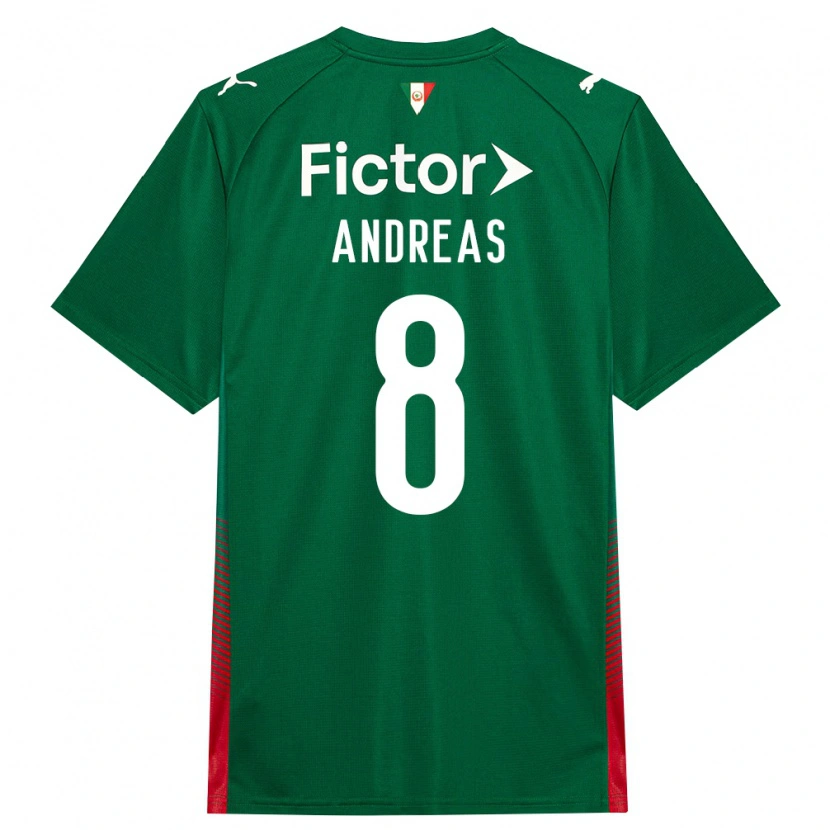 Danxen Heren Andreas Pereira #8 Groen Rood Wit Thuisshirt Thuistenue 2026/27 T-Shirt België