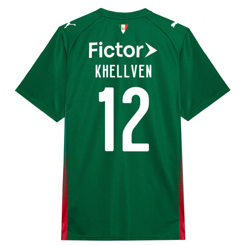 Danxen Heren Khellven Douglas Silva Oliveira #12 Groen Rood Wit Thuisshirt Thuistenue 2026/27 T-Shirt België