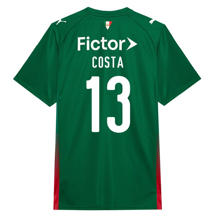 Danxen Heren Enzo Costa #13 Groen Rood Wit Thuisshirt Thuistenue 2026/27 T-Shirt België