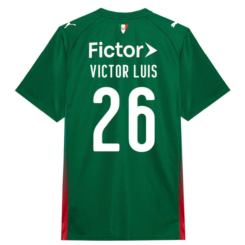 Danxen Heren Victor Luis #26 Groen Rood Wit Thuisshirt Thuistenue 2026/27 T-Shirt België