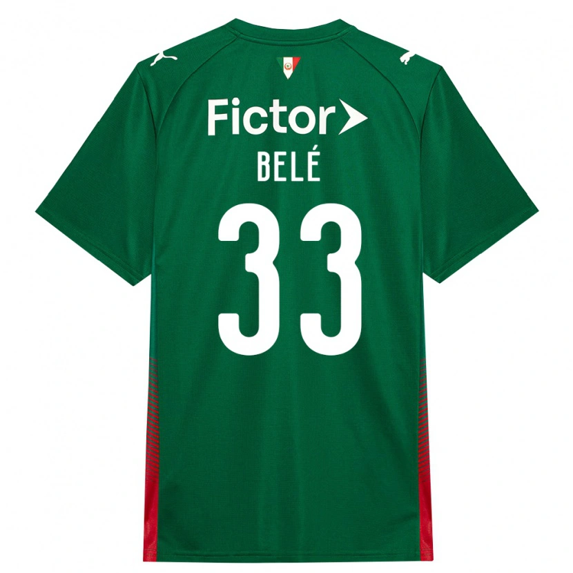 Danxen Heren Erick Belé #33 Groen Rood Wit Thuisshirt Thuistenue 2026/27 T-Shirt België