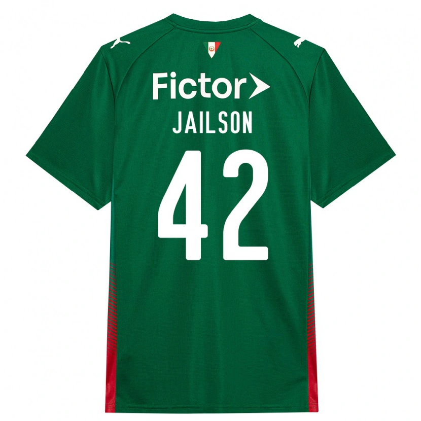 Danxen Heren Jailson #42 Groen Rood Wit Thuisshirt Thuistenue 2026/27 T-Shirt België