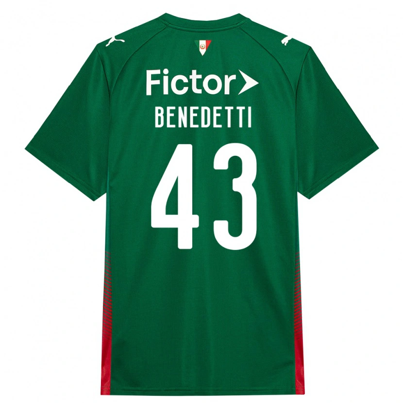 Danxen Heren Luis Benedetti #43 Groen Rood Wit Thuisshirt Thuistenue 2026/27 T-Shirt België