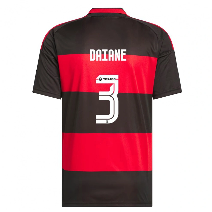 Danxen Heren Daiane #3 Rood Zwart Wit Thuisshirt Thuistenue 2026/27 T-Shirt België