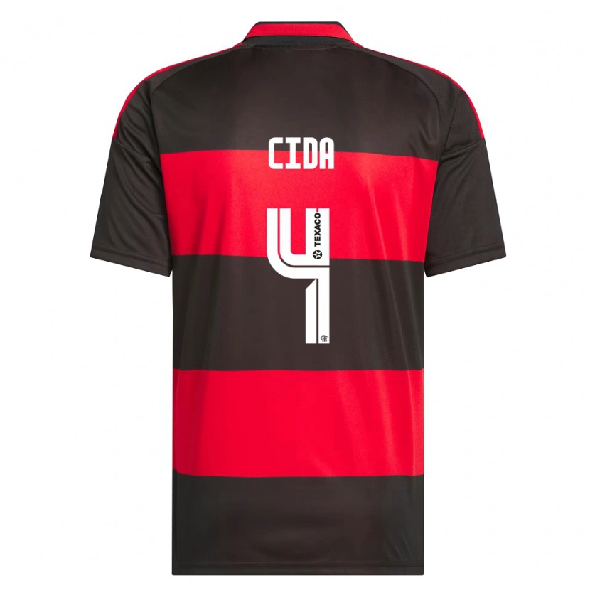 Danxen Heren Cida #4 Rood Zwart Wit Thuisshirt Thuistenue 2026/27 T-Shirt België