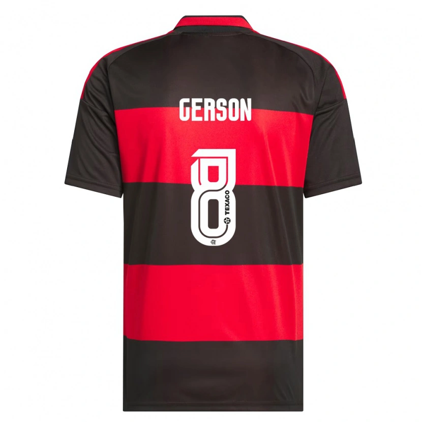 Danxen Heren Gerson #8 Rood Zwart Wit Thuisshirt Thuistenue 2026/27 T-Shirt België