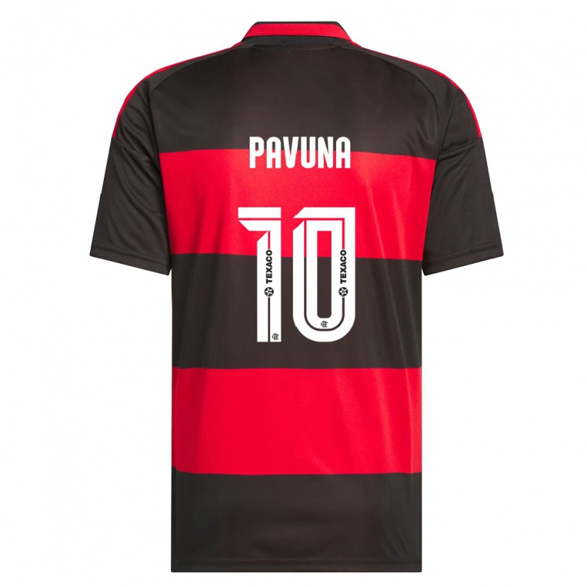 Danxen Heren Kauã Pavuna #10 Rood Zwart Wit Thuisshirt Thuistenue 2026/27 T-Shirt België