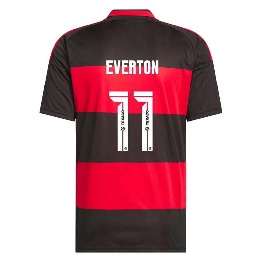 Danxen Heren Everton Sousa Soares #11 Rood Zwart Wit Thuisshirt Thuistenue 2026/27 T-Shirt België